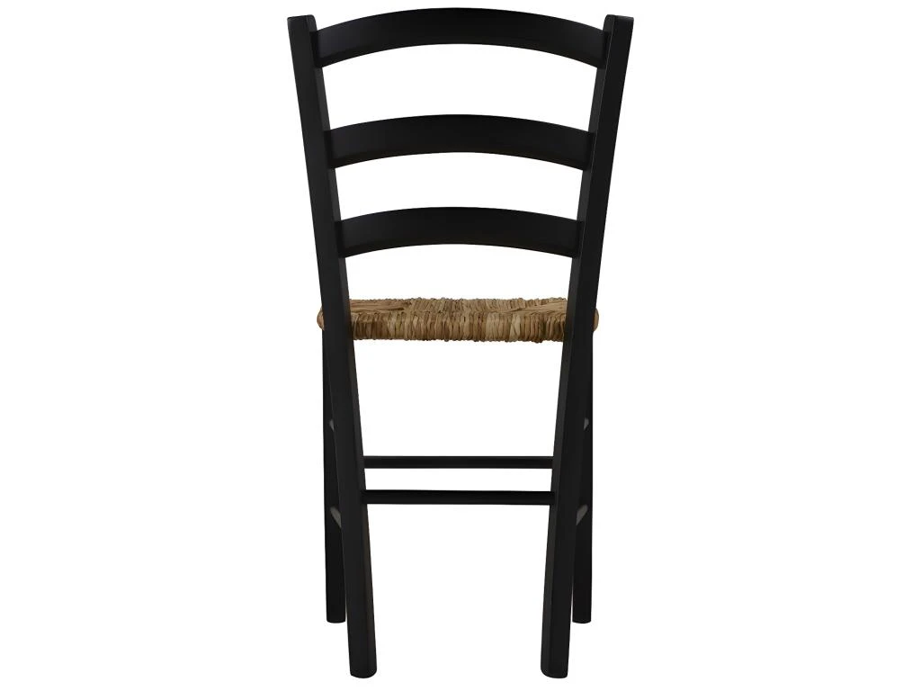 Lot De 2 Chaises PAYSANNE - Hêtre Massif & Paille De Riz - Teinte : Noir 6 Lot De 2 Chaises PAYSANNE - Hêtre Massif & Paille De Riz - Teinte : Noir – Image 6