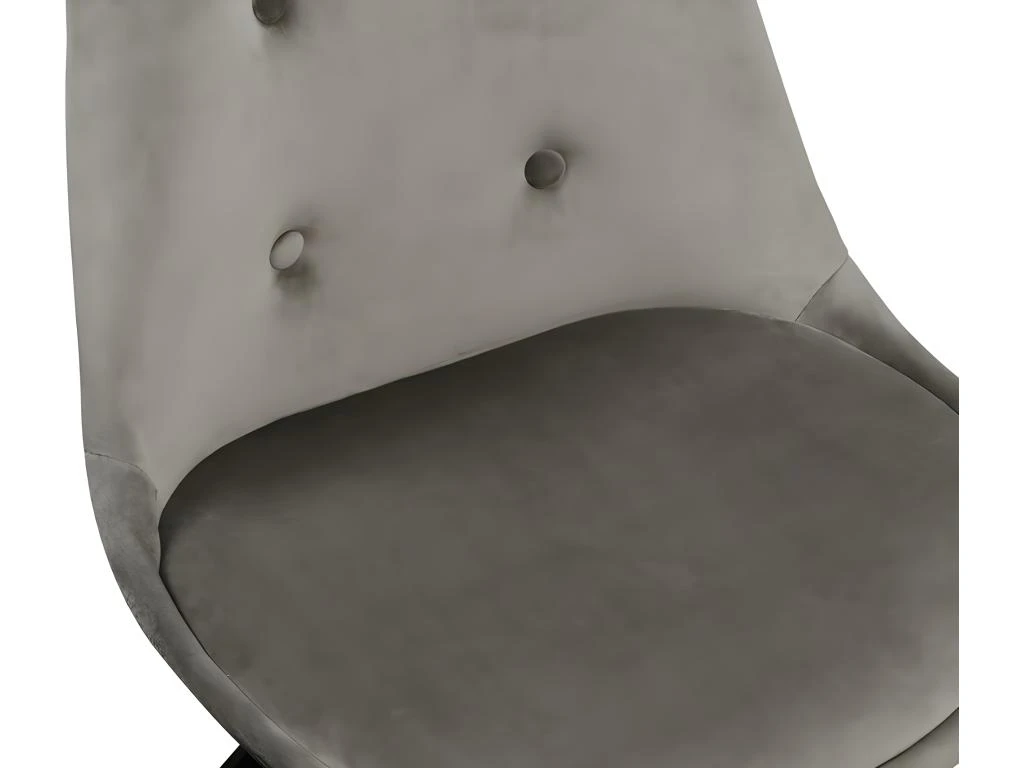 Lot De 6 Chaises Scandinaves ANEYA - Velours & Pieds Hévéa - Gris 6 Lot De 6 Chaises Scandinaves ANEYA - Velours & Pieds Hévéa - Gris – Image 6