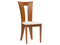 Lot De 6 Chaises TIFFANY - Hêtre Massif - Coloris : Chêne Et Blanc -Meubles Soldes Magasin chaise 350839