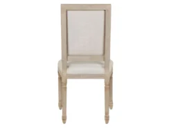 Lot De 6 Chaises AMBOISE - Tissu & Bois De Chêne - Noir -Meubles Soldes Magasin chaise 351597