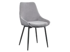 Lot De 2 Chaises MASURIE - Tissu - Gris 9 Lot De 2 Chaises MASURIE - Tissu - Gris -Meubles Soldes Magasin chaise 385933