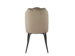 Lot De 2 Chaises ROSARIO - Effet Velours Et Métal Noir - Taupe 16 Lot De 2 Chaises ROSARIO - Effet Velours Et Métal Noir - Taupe -Meubles Soldes Magasin chaise 397637
