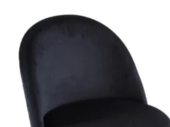 Lot De 2 Chaises - Velours Et Métal Doré - Noir - MELBOURNE 17 Lot De 2 Chaises - Velours Et Métal Doré - Noir - MELBOURNE -Meubles Soldes Magasin chaise 404269