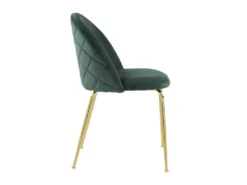 Lot De 2 Chaises - Velours Et Métal Doré - Vert - MELBOURNE 15 Lot De 2 Chaises - Velours Et Métal Doré - Vert - MELBOURNE -Meubles Soldes Magasin chaise 404455