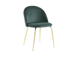 Lot De 2 Chaises - Velours Et Métal Doré - Vert - MELBOURNE 13 Lot De 2 Chaises - Velours Et Métal Doré - Vert - MELBOURNE -Meubles Soldes Magasin chaise 404459