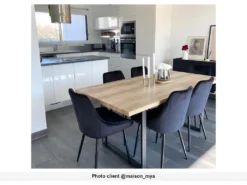 Lot De 6 Chaises - Velours Et Métal Noir - Noir - MASURIE 16 Lot De 6 Chaises - Velours Et Métal Noir - Noir - MASURIE -Meubles Soldes Magasin chaise 413629