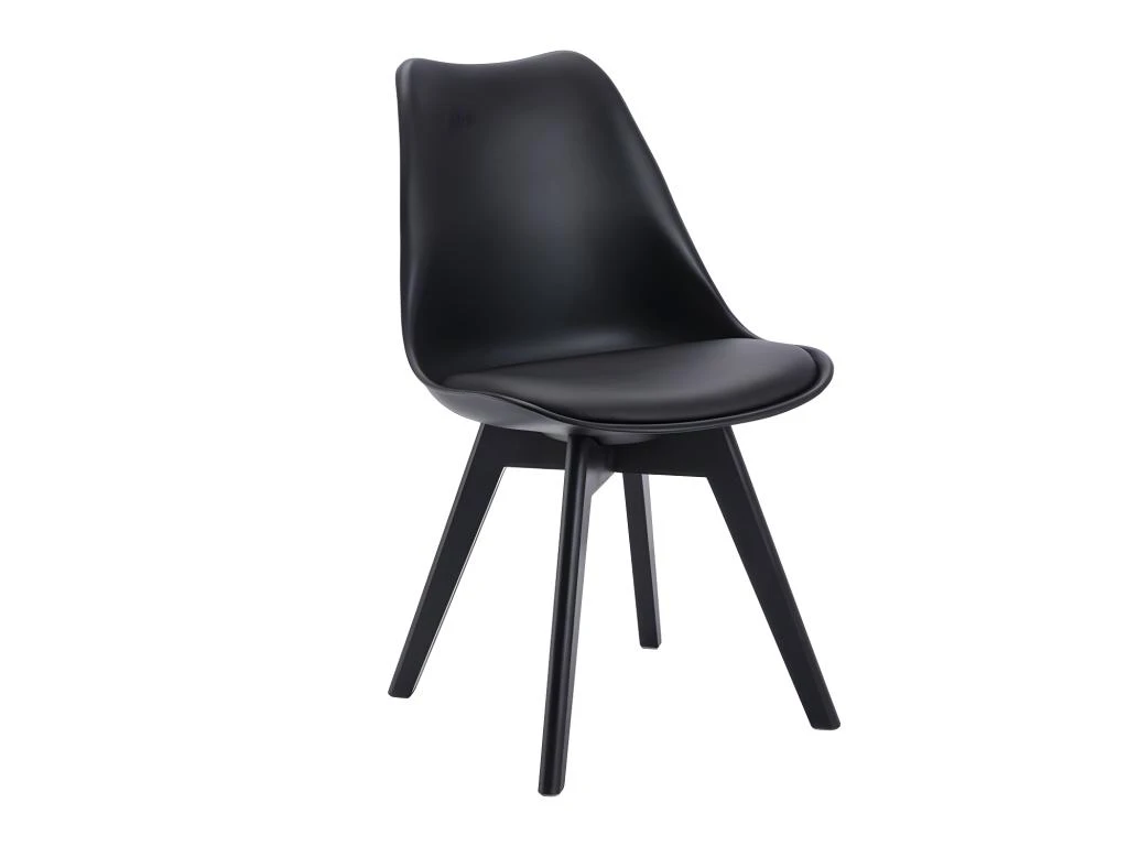 Lot De 6 Chaises JODY - Polypropylène Et Hêtre - Noir Et Pieds Noir 3 Lot De 6 Chaises JODY - Polypropylène Et Hêtre - Noir Et Pieds Noir – Image 3