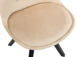 Lot De 6 Chaises Scandinaves ANEYA - Velours & Pieds Hévéa - Beige 14 Lot De 6 Chaises Scandinaves ANEYA - Velours & Pieds Hévéa - Beige -Meubles Soldes Magasin chaise 426863
