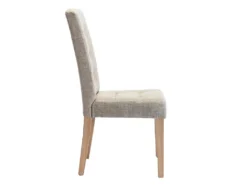 Lot De 2 Chaises VILLOSA - Tissu & Pieds Bois - Coloris : Beige 14 Lot De 2 Chaises VILLOSA - Tissu & Pieds Bois - Coloris : Beige -Meubles Soldes Magasin chaise 426893