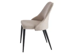 Lot De 2 Chaises EZRA - Tissu Et Métal - Crème 10 Lot De 2 Chaises EZRA - Tissu Et Métal - Crème -Meubles Soldes Magasin chaise 439855