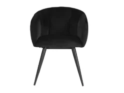 Lot De 6 Chaises VADIM De Pascal MORABITO - Velours Et Métal - Noir -Meubles Soldes Magasin chaise 453655