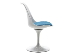 Chaise En Polypropylène, Tissu Et Métal - Bleu Et Blanc - XAFY -Meubles Soldes Magasin chaise 497849