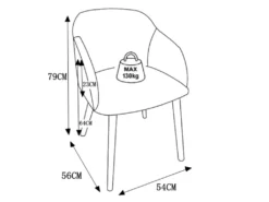 Lot De 6 Chaises Avec Accoudoirs - Tissu Et Hévéa - Beige - JELISA -Meubles Soldes Magasin chaise 500551