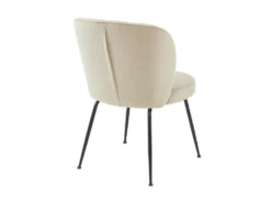 Lot De 2 Chaises En Velours Et Métal - Beige - POLPONA De Pascal MORABITO -Meubles Soldes Magasin chaise 6837109