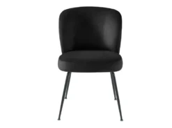 Lot De 2 Chaises En Velours Et Métal - Noir - POLPONA De Pascal MORABITO -Meubles Soldes Magasin chaise 6841209