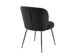 Lot De 2 Chaises En Velours Et Métal - Noir - POLPONA De Pascal MORABITO -Meubles Soldes Magasin chaise 6841211