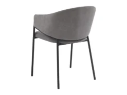 Lot De 6 Chaises Avec Accoudoirs En Tissu Et Métal - Gris - ORDIDA De Pascal MORABITO -Meubles Soldes Magasin chaise 6947767
