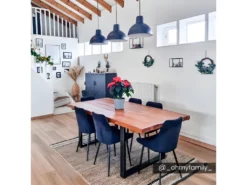 Lot De 2 Chaises - Velours Et Métal Noir - Bleu Nuit - MASURIE 11 Lot De 2 Chaises - Velours Et Métal Noir - Bleu Nuit - MASURIE -Meubles Soldes Magasin chaise 8739851