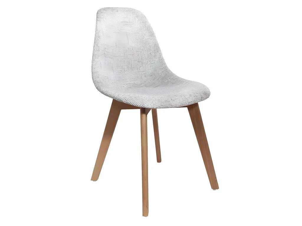 STYGN - Lot De 4 Chaises Avec Maille Grise 2 STYGN - Lot De 4 Chaises Avec Maille Grise – Image 2