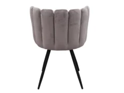 Chaise Ariel Velours Gris - Gris -Meubles Soldes Magasin chaise 9219341