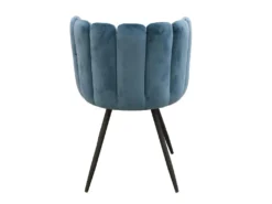 Chaise Ariel Velours Bleu Canard - Bleu Canard -Meubles Soldes Magasin chaise 9219361