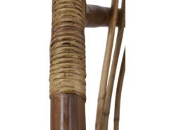 Fauteuil En Bois De mindi et Rotin -Meubles Soldes Magasin chaise 9247149