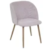 Chaise Pour Enfant En Velours Rose Côtelé H 60.5 Cm