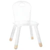 Lot De 2 Chaises Douceur Blanc Pour Enfant En Bois - Dim : L28x L50 X H28 Cm