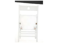 Chaise Pliante Pour Enfant En Bois Blanc H 51.9 Cm -Meubles Soldes Magasin chaise 9280011