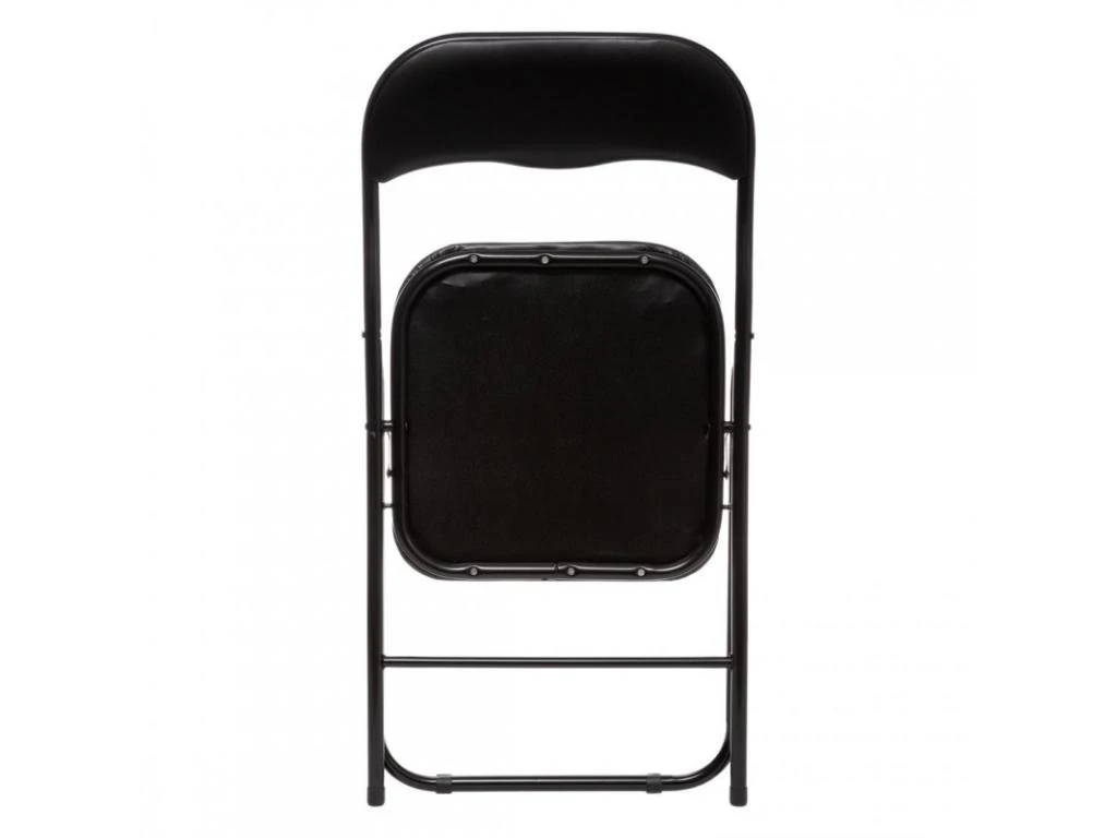 Lot De 6 Chaises Pliantes En Métal Coloris Noir - Longueur 44 X Profondeur 48 X Hauteur 79 Cm 2 Lot De 6 Chaises Pliantes En Métal Coloris Noir - Longueur 44 X Profondeur 48 X Hauteur 79 Cm – Image 2