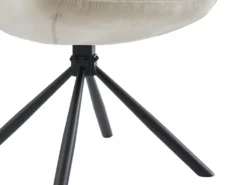 Lot De 2 Chaises Avec Accoudoirs En Tissu Et Métal - Beige - MADIALI De Pascal MORABITO -Meubles Soldes Magasin chaise 9587801