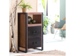 Meuble De Rangement En Bois D'acacia Havana -Meubles Soldes Magasin console 10672191