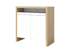 Bureau OLIVAL - Chêne Clair Et Blanc - TEMAHOME