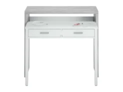 Bureau Console Extensible 2 Tiroirs L100 Cm -Meubles Soldes Magasin console 14655905