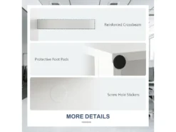 Bureau Droit Avec 4 Tiroirs MDF Finition Mélaminé - L110 X P60 X H76 Cm- Brillance Blanche 9 Bureau Droit Avec 4 Tiroirs MDF Finition Mélaminé - L110 X P60 X H76 Cm- Brillance Blanche -Meubles Soldes Magasin console 19406829