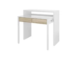 Bureau Console Extensible 2 Tiroirs Consola - L100 Cm -Meubles Soldes Magasin console 21044103
