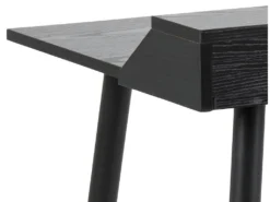 Joe Bureau Avec 1 Tablette De Rangement, Noir. -Meubles Soldes Magasin console 22048283