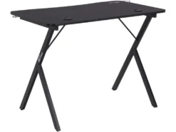 Mana Table De Gamer Avec Support Pour Casque, Porte-boisson, Noir. -Meubles Soldes Magasin console 22048319