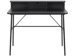 Pascal Bureau Avec 1 Tiroir, Noir. -Meubles Soldes Magasin console 22048349