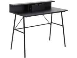 Pascal Bureau Avec 1 Tiroir, Noir. -Meubles Soldes Magasin console 22048351