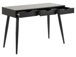 Nete Bureau Avec 3 Tiroirs, Noir. -Meubles Soldes Magasin console 22048365