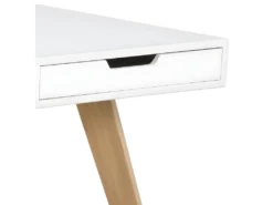 Estelle Bureau Avec 3 Tiroirs, Blanc. -Meubles Soldes Magasin console 22048377