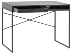 Sea Bureau 1 Tiroir Et 1 Compartiment, Noir. -Meubles Soldes Magasin console 22048385