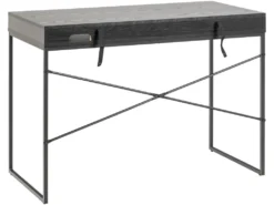 Sea Bureau 1 Tiroir Et 1 Compartiment, Noir. -Meubles Soldes Magasin console 22048395
