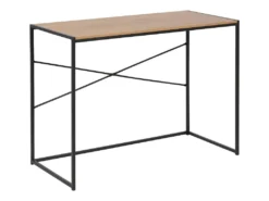 Bureau Sea B, Placage Chêne Sauvage, Noir.