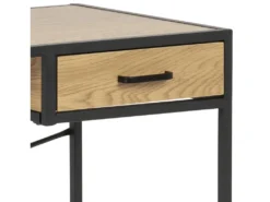 Sea Bureau 1 Tiroir, Chêne, Noir. -Meubles Soldes Magasin console 22048431