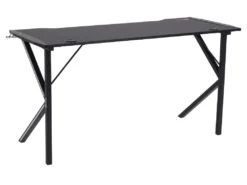 Nimaj Table De Gamer Avec LED, Porte-casque, Porte-gobel, Noir. -Meubles Soldes Magasin console 22048461