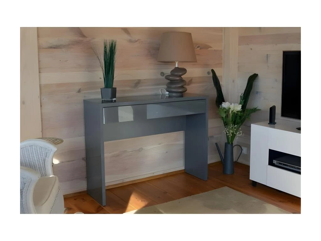 Meuble D'entrée, Console ARENA Coloris Gris. Meuble Design Pour Votre Entrée 1 Meuble D'entrée, Console ARENA Coloris Gris. Meuble Design Pour Votre Entrée