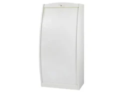 Armoire Informatique Galbée 80 Cm 6 Niches - Coloris: Blanc