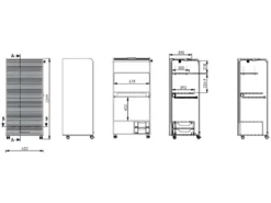 Armoire Informatique Blanche à Roulettes 2 Tiroirs - Coloris: Bambous 912 8 Armoire Informatique Blanche à Roulettes 2 Tiroirs - Coloris: Bambous 912 -Meubles Soldes Magasin meuble bureau 10681531